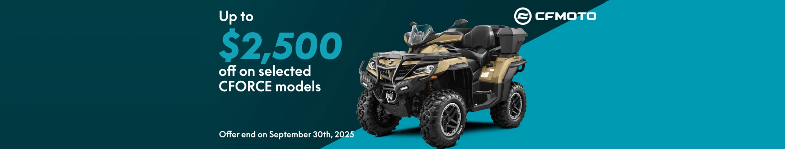 Up to $2,500 off selected CFORCE models
